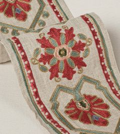 Mirador Braid Trimming by Colefax and Fowler Red/Green Mirador Braid Trimming by Colefax and Fowler Red/Green