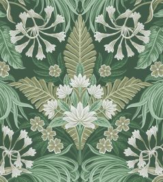 Mirk Wallpaper by Woodchip & Magnolia Moss Green Mirk Wallpaper by Woodchip & Magnolia Moss Green