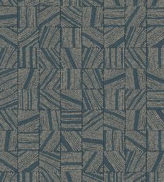 Mismatched Tiles Wallpaper by Eijffinger Blue Mismatched Tiles Wallpaper by Eijffinger Blue