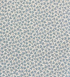 Miss Polly Fabric by Ian Sanderson Forget-me-not Miss Polly Fabric by Ian Sanderson Forget-me-not