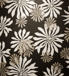 Fleur Wallpaper by MissPrint Black Fleur Wallpaper by MissPrint Black