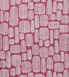 Little Trees Wallpaper by MissPrint Fuchsia Little Trees Wallpaper by MissPrint Fuchsia