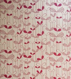 Saplings Wallpaper by MissPrint Cream with Pink Saplings Wallpaper by MissPrint Cream with Pink