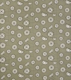 Dandelion Mobile Fabric by MissPrint French Grey with White Dandelion Mobile Fabric by MissPrint French Grey with White