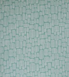 Little Trees Fabric by MissPrint Aquamarine Little Trees Fabric by MissPrint Aquamarine