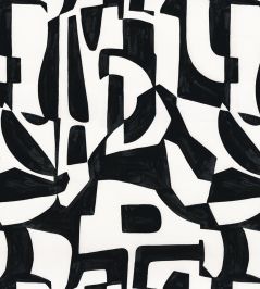 Miwok Fabric by Camengo Noir Miwok Fabric by Camengo Noir
