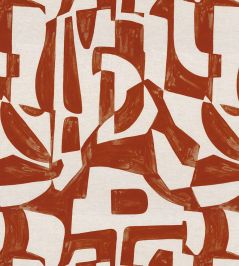 Miwok Fabric by Camengo Terracotta Miwok Fabric by Camengo Terracotta