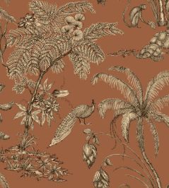 Moa Wallpaper by Sandberg Terracotta Moa Wallpaper by Sandberg Terracotta