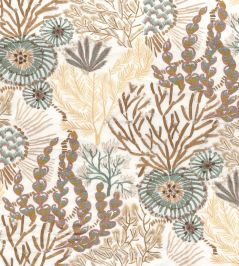 Moana Fabric by Casamance Celadon Vanille Moana Fabric by Casamance Celadon Vanille