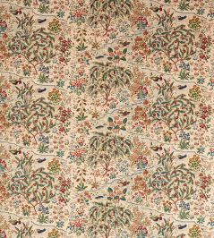 Moat Birds Fabric by Sanderson Damson/Cobalt Moat Birds Fabric by Sanderson Damson/Cobalt