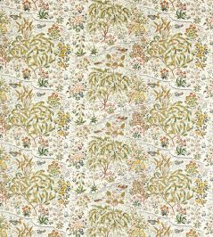 Moat Birds Fabric by Sanderson Fawn/Harvest Moat Birds Fabric by Sanderson Fawn/Harvest
