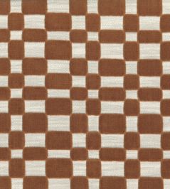 Modulor Fabric by Casamance Orange Modulor Fabric by Casamance Orange