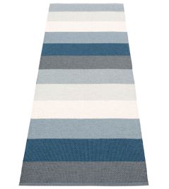 Molly Runner Rug by Pappelina Ocean Grey Molly Runner Rug by Pappelina Ocean Grey