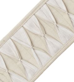 Monarch Pleated Border Trimming by Samuel & Sons Parchment Monarch Pleated Border Trimming by Samuel & Sons Parchment