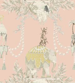 Monkey Business Wallpaper by Jim Thompson No.9 Blush Monkey Business Wallpaper by Jim Thompson No.9 Blush