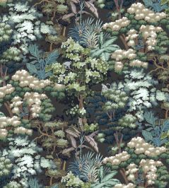 Monkey Canopia Wallpaper by Josephine Munsey Dark Green Monkey Canopia Wallpaper by Josephine Munsey Dark Green