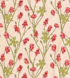 Monkshood Fabric by Morris & Co Rhubarb Monkshood Fabric by Morris & Co Rhubarb