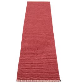 Mono Runner Rug by Pappelina Blush/Dark Red Mono Runner Rug by Pappelina Blush/Dark Red