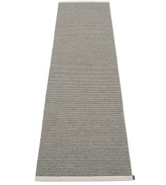 Mono Runner Rug by Pappelina Charcoal/Warm Grey Mono Runner Rug by Pappelina Charcoal/Warm Grey
