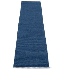 Mono Runner Rug by Pappelina Dark Blue/Denim Mono Runner Rug by Pappelina Dark Blue/Denim