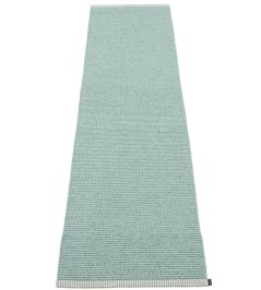 Mono Runner Rug by Pappelina Haze/Pale Turquoise Mono Runner Rug by Pappelina Haze/Pale Turquoise