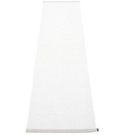 Mono Runner Rug by Pappelina White Mono Runner Rug by Pappelina White
