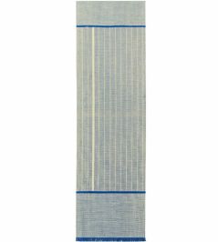 Monochromes Patch 7B Runner Rug by Louis De Poortere Dark Blue Monochromes Patch 7B Runner Rug by Louis De Poortere Dark Blue