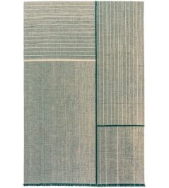 Monochromes Patch WW Rug by Louis De Poortere Dark Green Monochromes Patch WW Rug by Louis De Poortere Dark Green