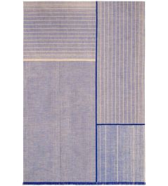 Monochromes Patch WW Rug by Louis De Poortere FF Blue Monochromes Patch WW Rug by Louis De Poortere FF Blue