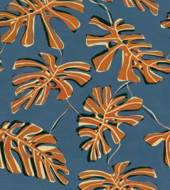 Monstera Wallpaper by Tres Tintas Indigo Monstera Wallpaper by Tres Tintas Indigo