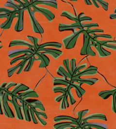 Monstera Wallpaper by Tres Tintas Naranja Monstera Wallpaper by Tres Tintas Naranja