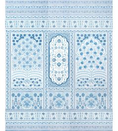 Montecito Panel Set Mural by Schumacher Indigo Montecito Panel Set Mural by Schumacher Indigo