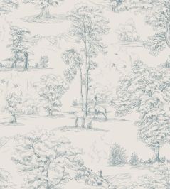 Montfort Wallpaper by Sandberg Indigo Blue Montfort Wallpaper by Sandberg Indigo Blue
