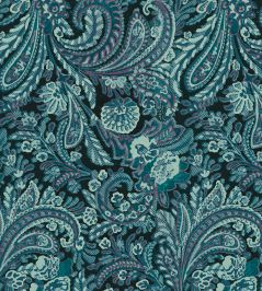 Montrose Fabric by Arley House Teal Montrose Fabric by Arley House Teal