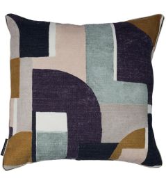 Montsouris Cushion 45 x 45cm by Maison Casamance Violet Celadon Montsouris Cushion 45 x 45cm by Maison Casamance Violet Celadon