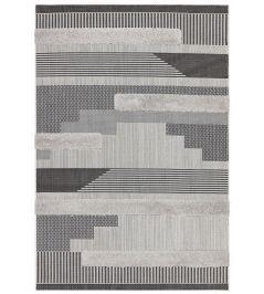 Monty Geometric Rug by Asiatic Black Grey Monty Geometric Rug by Asiatic Black Grey