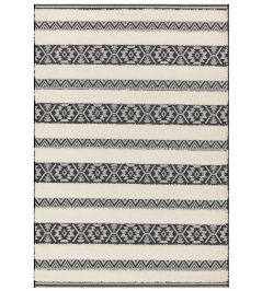 Monty Stripe Rug by Asiatic Black Cream Monty Stripe Rug by Asiatic Black Cream