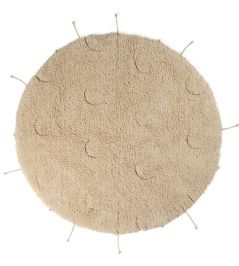 Moon Multishape Rug by Lorena Canals Natural Moon Multishape Rug by Lorena Canals Natural