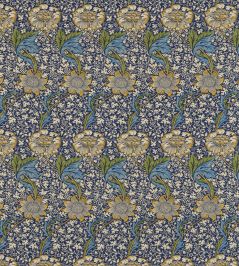 Kennet Fabric by Morris & co Indigo/Gold Kennet Fabric by Morris & co Indigo/Gold