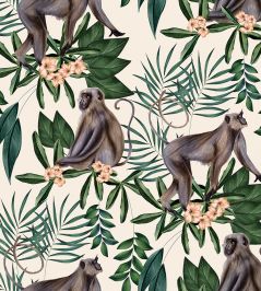 Morris Wallpaper by Ohpopsi Cream Morris Wallpaper by Ohpopsi Cream