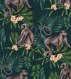 Morris Wallpaper by Ohpopsi Dark Sable Morris Wallpaper by Ohpopsi Dark Sable
