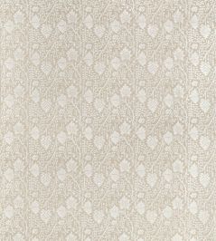 Morris Velvet Fabric by Thibaut Flax Morris Velvet Fabric by Thibaut Flax