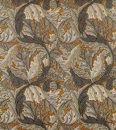 Acanthus Fabric by Morris & Co Mustard/Grey Acanthus Fabric by Morris & Co Mustard/Grey