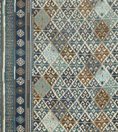 Burdock & Star Fabric by Morris & Co Indigo Burdock & Star Fabric by Morris & Co Indigo