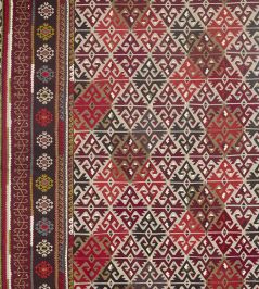 Burdock & Star Fabric by Morris & Co Fig/Carmine Burdock & Star Fabric by Morris & Co Fig/Carmine