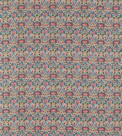 Little Chintz Fabric by Morris & Co Indigo/Carmine Little Chintz Fabric by Morris & Co Indigo/Carmine