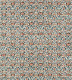 Little Chintz Fabric by Morris & Co Teal/Saffron Little Chintz Fabric by Morris & Co Teal/Saffron