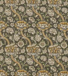 Wandle Fabric by Morris & Co Charcoal/Mustard Wandle Fabric by Morris & Co Charcoal/Mustard