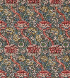 Wandle Fabric by Morris & Co Indigo/Carmine Wandle Fabric by Morris & Co Indigo/Carmine