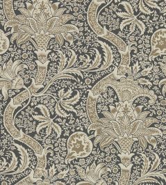 Indian Wallpaper by Morris & Co Charcoal/Nickel Indian Wallpaper by Morris & Co Charcoal/Nickel